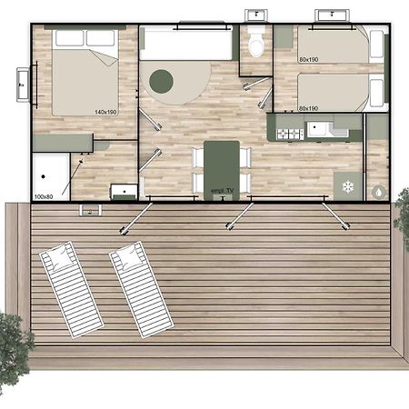 Camping Les Voiles Flocques Exterior foto